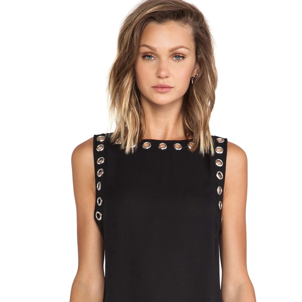CK sleeveless black shirt for women